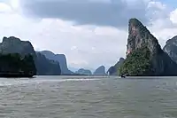 Karst formations, Phang Nga Bay.