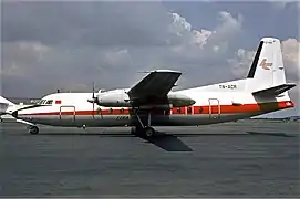 A Lina Congo Fokker F27 Friendship.