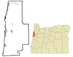 Location in Oregon