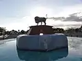 Majestic Fountain and Lion at the Entrance to La Guancha