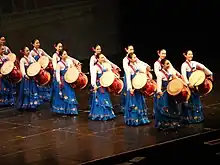 Little Angels performing Hourglass Drum Dance