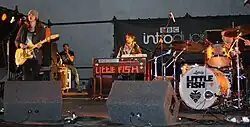 Little Fish performing on the BBC Introducing Stage at the Leeds Festival in 2010.