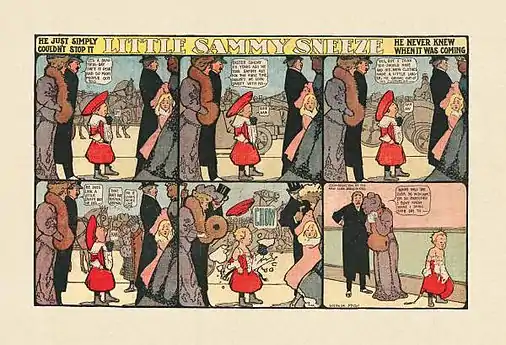 Sammy's genteel dress was a source of humorApril 16, 1905