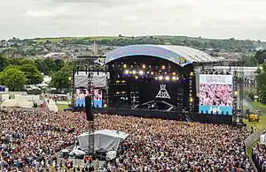 Main stage of the Isle of Wight Festival in 2014