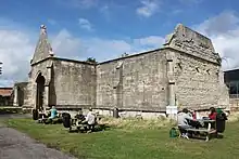 Llanthony Priory, Remains of Tythe Barn on North Side of Inner Court