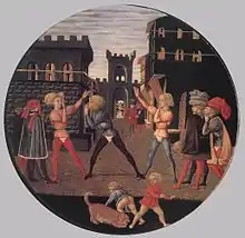 A game of Civettino, recto c. 1450, by Masaccio's brother