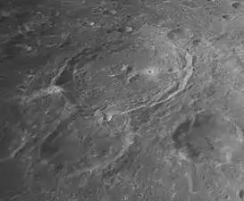 Oblique Apollo 16 mapping camera image