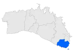 Map of Sant Lluís in Menorca