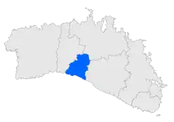 Location within Menorca