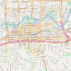 Central Steam Heat Plant is located in Spokane riverfront area