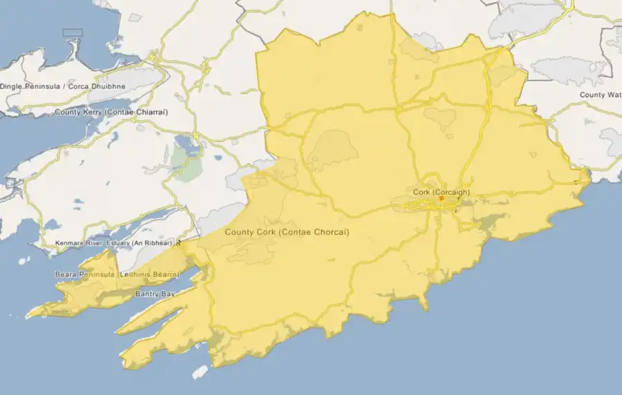 Condons and Clangibbon is located in County Cork