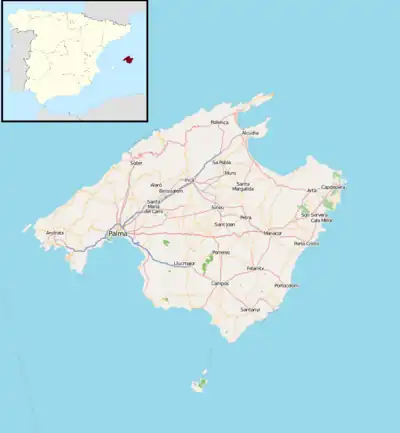 Santa Eugènia is located in Majorca