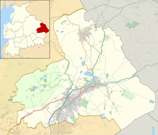 Upper and Lower Black Moss Reservoirs is located in the Borough of Pendle