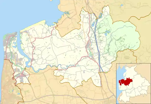 Carleton is located in the Borough of Wyre