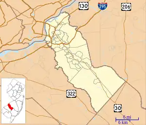 Merchantville is located in Camden County, New Jersey