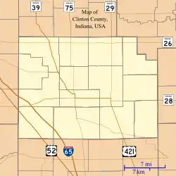 Sedalia is located in Clinton County, Indiana