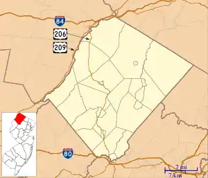 Sparta is located in Sussex County, New Jersey