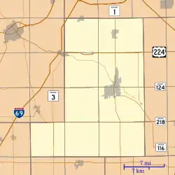 Keystone is located in Wells County, Indiana