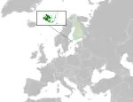 Map showing Åland in Europe