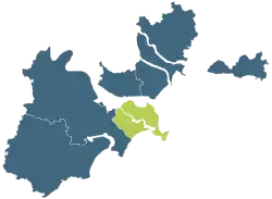 Location of Haojiang in Shantou