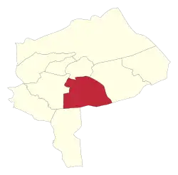 Location of Mehriz County in Yazd province