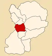 Location of Mato in the Huaylas province