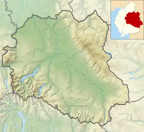 Grisedale Tarn is located in the former Eden District