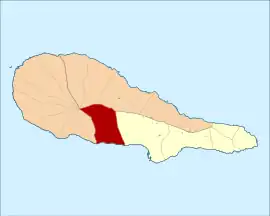 Location of the civil parish of São João in the municipality of Lajes do Pico