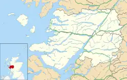 Relief map of the Lochaber area