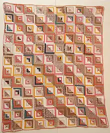 Log cabin quilt