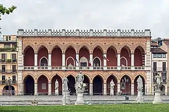 Loggia Amulea, as seen from Prato della Valle