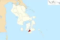 Location within Southeast Sulawesi