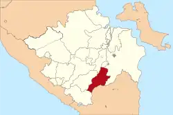 Location in South Sumatra