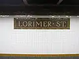 Lorimer Street full-name mosaic