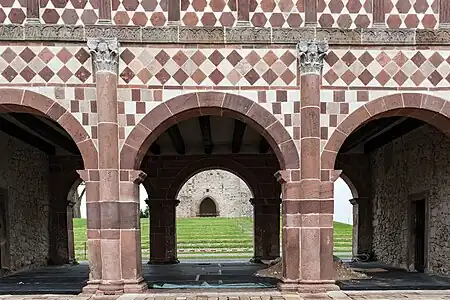 Carolingian Composite columns of the Lorsch Abbey gatehouse, unknown architect, c.800