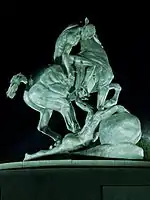 Los Portadores de la Antorcha ("The Torch-bearers"), cast aluminum, Ciudad Universitaria, Madrid