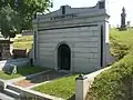 Weiskittel Mausoleum, made of cast iron to look like masonry