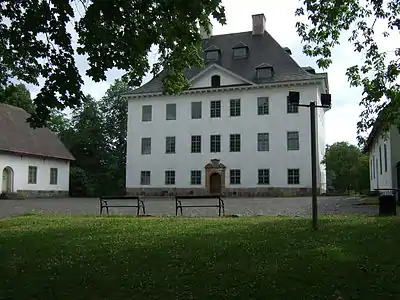 The entrance facade