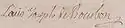 Louis Joseph de Bourbon's signature