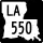 Louisiana Highway 550 marker