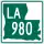 Louisiana Highway 980 marker