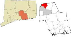 Cromwell's location within the Lower Connecticut River Valley Planning Region and the state of Connecticut