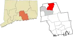 Portland's location within the Lower Connecticut River Valley Planning Region and the state of Connecticut