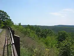 High Knob vista of Loyalsock State Forest, Hillsgrove Township