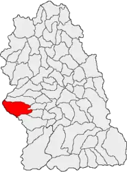 Location in Hunedoara County