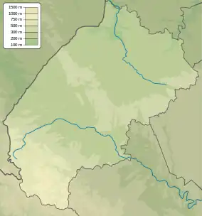 Map showing the location of Stilske Horbohirya Regional Landscape Park