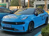 Lynk & Co 03+ Cyan Edition front