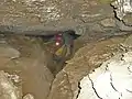 A passage in the Gouffre Bob Vouay - Grotte Chevalier traverse.