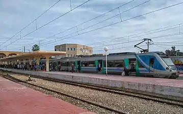 Metro in the station of Monastir.