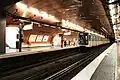 Parisian underground station of Arts & Métiers, founded in 1904, which is served by Line 3 and Line 11. For its renovation in 1988, the Ouï-dire style was applied to Line 3, whilst on Line 11, for the bicentenary anniversary of CNAM in 1994, the platforms were redesigned by Belgian comics cartoonist François Schuiten in a steampunk style reminiscent of the science fiction works of Jules Verne.